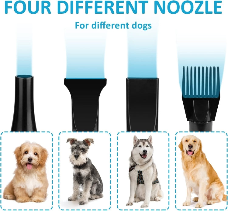 2100W Dog Dryer Stepless Speed Pet Hair Blaster With Vacuum Cleaner, 220V UK Plug, 220V EU Plug, 220V AU PLug, 110V US Plug