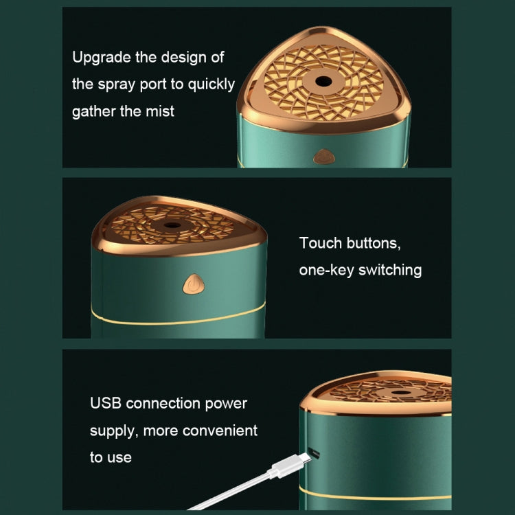 مرطب هواء مزود بأيونات فضية يعمل بالتيار USB، هادئ، ضوء ليلي منزلي، رذاذ كهربائي مطلي، أبيض مطلي، أخضر مطلي، أبيض، أخضر، شكل بطة