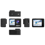 5K/30FPS WIFI HD Anti-Shake Remote Touch Dual-Screen IP68 Waterproof Sports Camera, 5K, 5K Camera + 64G Card, 5K Camera+128G Card