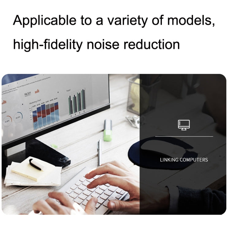 For Boss QC15 Headphone Audio Cable Braided Replacement Cable, ZS0017 Black