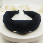 5cm Wide-brimmed Pressed Hair Solid Color Headband