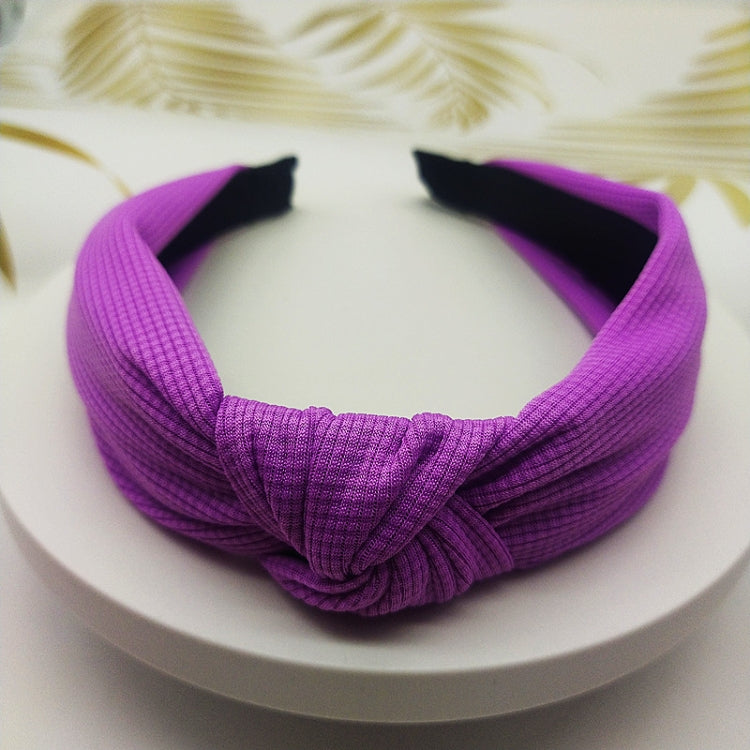 5cm Wide-brimmed Pressed Hair Solid Color Headband