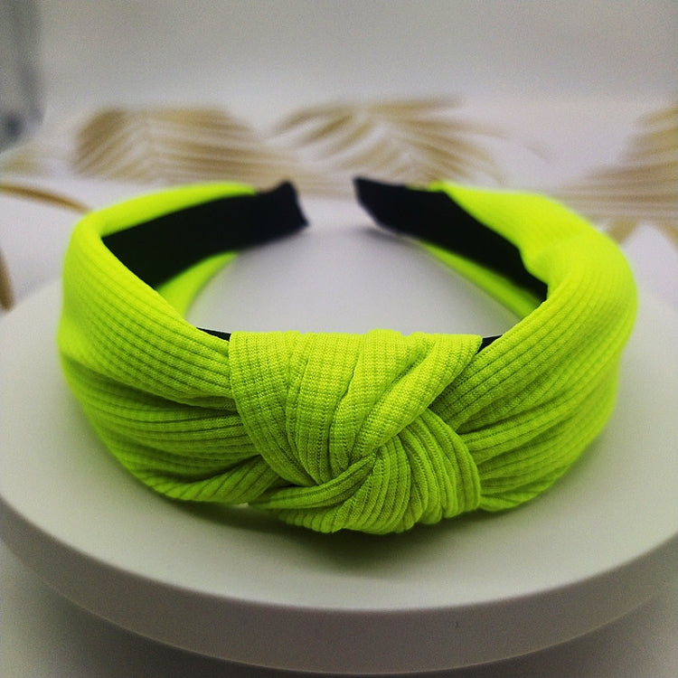 5cm Wide-brimmed Pressed Hair Solid Color Headband