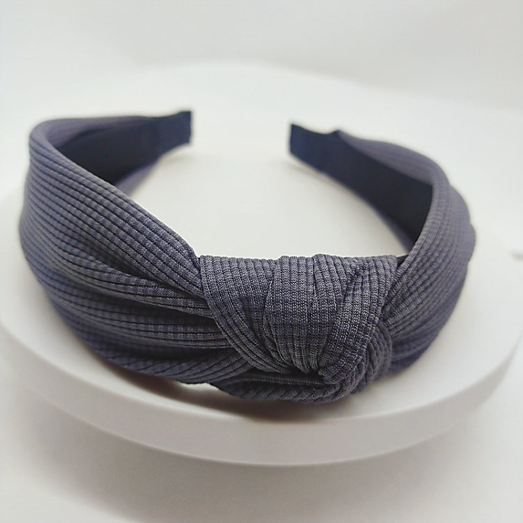 5cm Wide-brimmed Pressed Hair Solid Color Headband