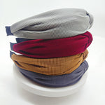 5cm Wide-brimmed Pressed Hair Solid Color Headband