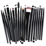 20pcs/set Wooden Handle Makeup Brush Set Beauty Tool Brushes, Coffee, Gold+Black, Black+White, Full Black, Black+Coffee, Brown+White, Gold+Pink, Brown+Green, Brown+Pink, Brown+Black, Gold+White, Gold+Green, Black+Green, Black+Pink, Brown+Purple        ...