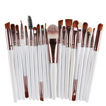 20pcs/set Wooden Handle Makeup Brush Set Beauty Tool Brushes, Coffee, Gold+Black, Black+White, Full Black, Black+Coffee, Brown+White, Gold+Pink, Brown+Green, Brown+Pink, Brown+Black, Gold+White, Gold+Green, Black+Green, Black+Pink, Brown+Purple        ...
