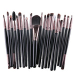 20pcs/set Wooden Handle Makeup Brush Set Beauty Tool Brushes, Coffee, Gold+Black, Black+White, Full Black, Black+Coffee, Brown+White, Gold+Pink, Brown+Green, Brown+Pink, Brown+Black, Gold+White, Gold+Green, Black+Green, Black+Pink, Brown+Purple        ...