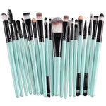 20pcs/set Wooden Handle Makeup Brush Set Beauty Tool Brushes, Coffee, Gold+Black, Black+White, Full Black, Black+Coffee, Brown+White, Gold+Pink, Brown+Green, Brown+Pink, Brown+Black, Gold+White, Gold+Green, Black+Green, Black+Pink, Brown+Purple        ...