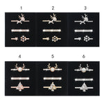 3pcs/Set Smart Watch Silicone Watch Band Decoration Ring