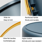 Large 17L Folding Thickened Portable Plastic Bucket Outdoor Fishing Barrel Car Travel Wash Barrel, Large 17L