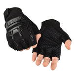 Outdoor Riding Balance Wheel Skating Military Training Children Half-Finger Gloves, M, L