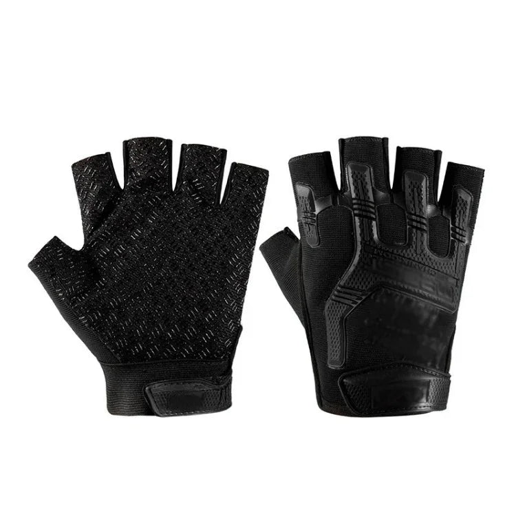 Outdoor Sports Non-slip Silicone Protective Half-finger Gloves, Free Code