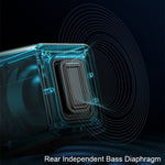 Havit A20 Plus Colorful Ambient Light Wired Computer Audio Stereo Surround Sound Speaker, Black, Bluetooth Version