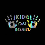 10pcs Kids On Board Warning Car Stickers Reflective Scratch Body Stickers