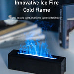DQ711  Flame Aromatherapy Diffuser Quiet USB Air Humidifier, DQ711 Black, DQ711 White