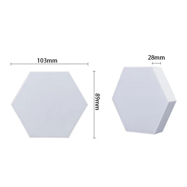 RGB Symphony Hexagon Lights DIY Bedside Ambient Wall Lamp Smart Honeycomb Light, 10pcs/set, 12pcs/set