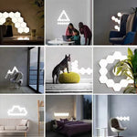 RGB Symphony Hexagon Lights DIY Bedside Ambient Wall Lamp Smart Honeycomb Light, 10pcs/set, 12pcs/set