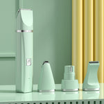 Pet Shaver Cat Dog Paw Hair Clipper Electric Fader, 2 in 1 Green, 3 in 1 Green, 4 in 1 Green, 2 in 1 White, 3 in 1 White, 4 in 1 White