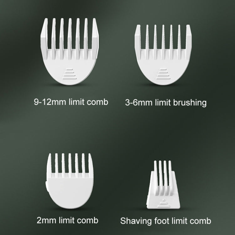 Pet Shaver Cat Dog Paw Hair Clipper Electric Fader, 2 in 1 Green, 3 in 1 Green, 4 in 1 Green, 2 in 1 White, 3 in 1 White, 4 in 1 White