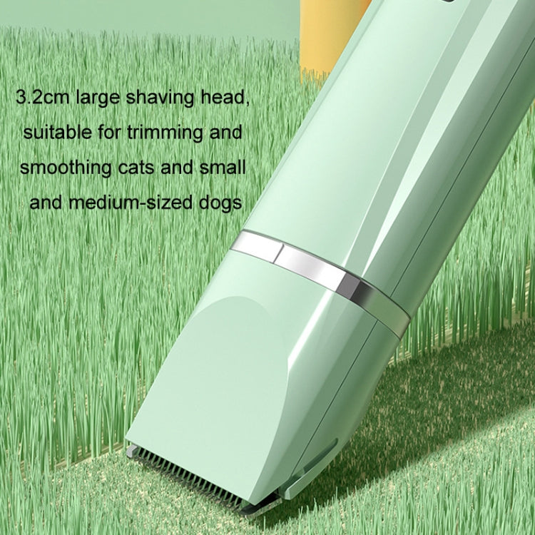 Pet Shaver Cat Dog Paw Hair Clipper Electric Fader, 2 in 1 Green, 3 in 1 Green, 4 in 1 Green, 2 in 1 White, 3 in 1 White, 4 in 1 White