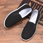 Men Spring and Summer Breathable Slip-on Canvas Breathable Non-slip Work Shoes, 35, 36, 37, 38, 39, 40, 41, 42, 43, 44, 45