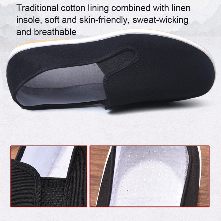 Men Spring and Summer Breathable Slip-on Canvas Breathable Non-slip Work Shoes, 35, 36, 37, 38, 39, 40, 41, 42, 43, 44, 45