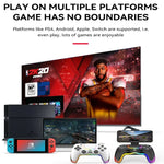 For PS4 Dazzle Color Light Wireless Bluetooth Grip