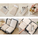 8 In 1  Compression Packing Cubes Expandable Travel Bags Luggage Organizer, 8 In 1