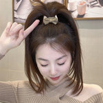 5pcs/pack Women Bow Hair Accessories Stretch Hair Band No Tie Marks Rubber Band