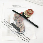 100pcs/pack Stretchy Hair Accessories Nylon Hair Ring Hair Rope Rubber Band Headband