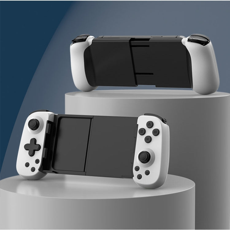 Manette de jeu rétractable Bluetooth D6 à double capteur Hall et six axes somatosensoriel pour Android/iPhone/Switch, D6 Noir, D6 Blanc Noir, D6 Blanc Rouge