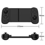 Manette de jeu rétractable Bluetooth D6 à double capteur Hall et six axes somatosensoriel pour Android/iPhone/Switch, D6 Noir, D6 Blanc Noir, D6 Blanc Rouge