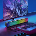 RGB Colorful Lighting Effect Desktop Long USB Wireless Bluetooth Speaker, Q6