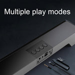 RGB Colorful Lighting Effect Desktop Long USB Wireless Bluetooth Speaker, Q6