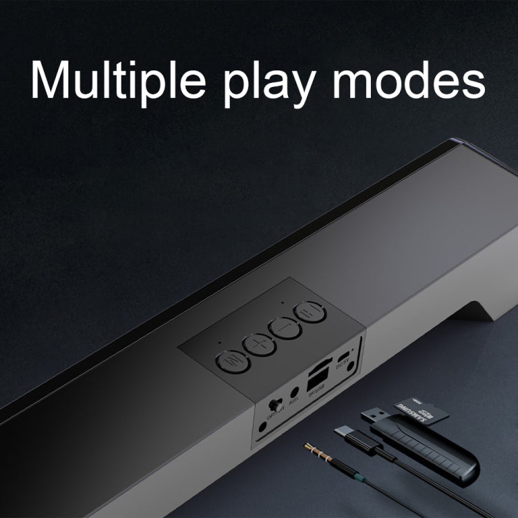 RGB Colorful Lighting Effect Desktop Long USB Wireless Bluetooth Speaker, Q6