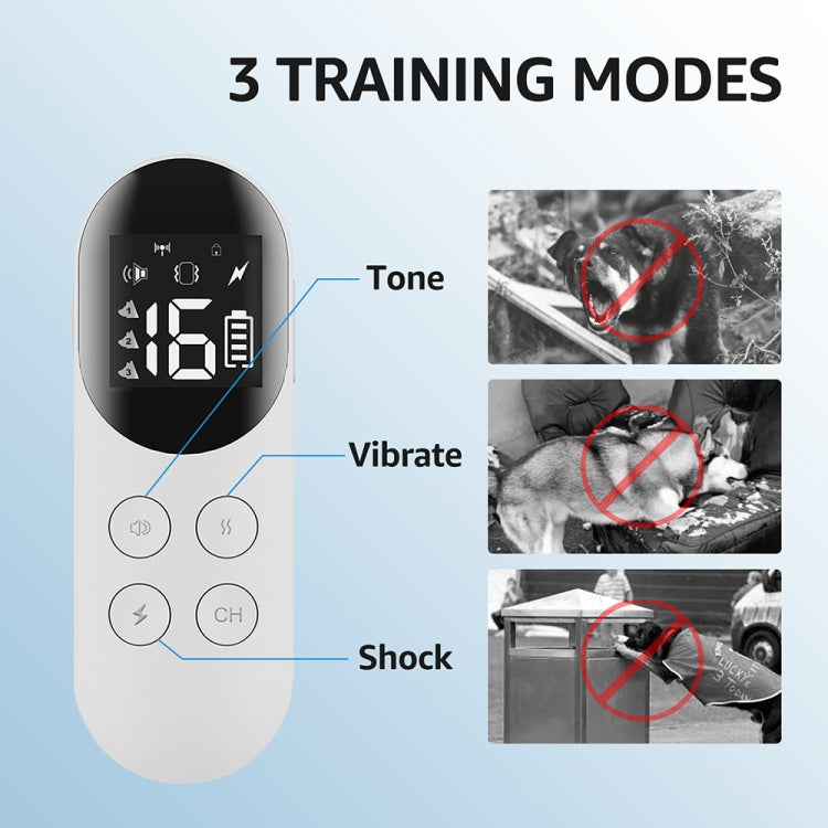 Smart Waterproof Shock Collar For Pets Remote Control Dog Training Device, For-One-Dog, For-Two-Dog