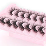 7 Paar/Box Künstliche Wimpern, natürlich voluminös, 3D-Nerz-Look, verlängern die Wimpern, M390