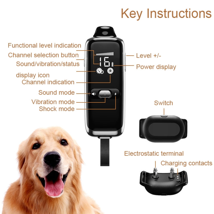 Dog Training Collar Smart 400m Remote Control Pet Training Device, T300, Receiver