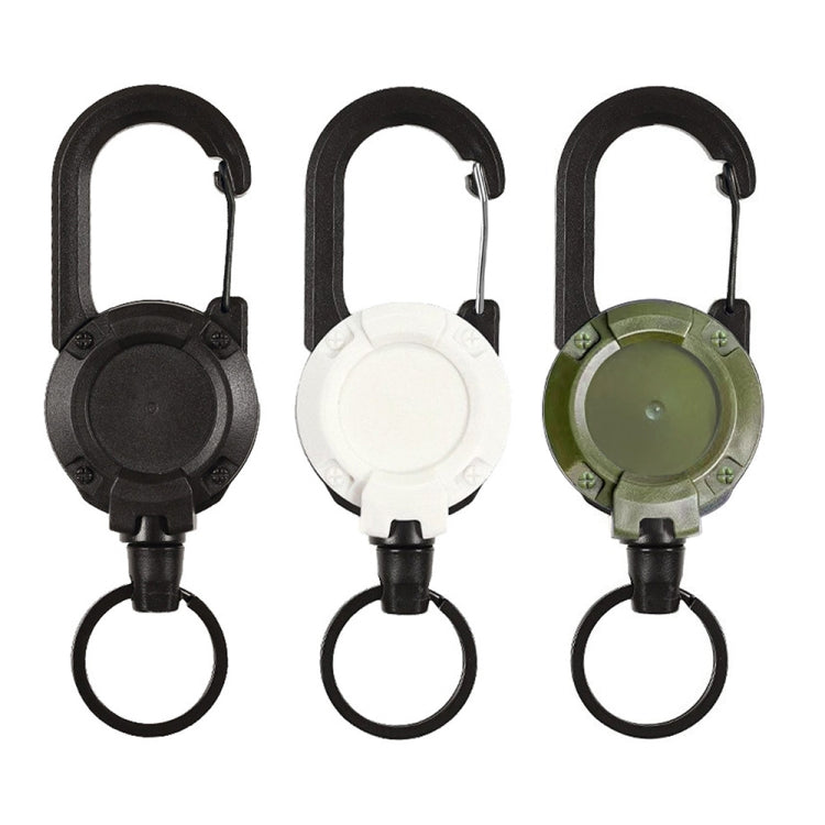 Flexible Climbing Backpack Buckle Retractable Pull Badges Reel Sports Keychain, Flexible