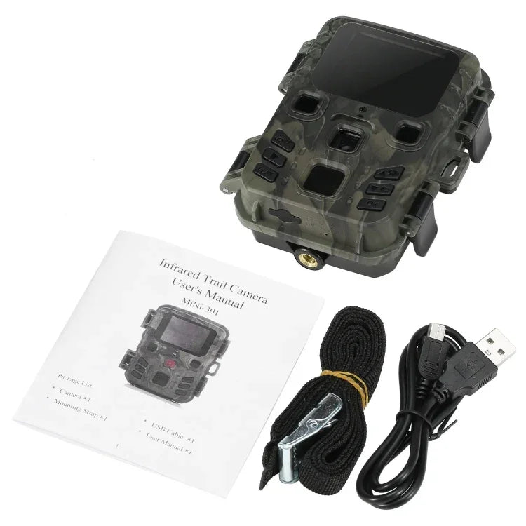 20MP 1080P Hunting Trail Camera With Night Vision Wildlife Scouting Photo, MiNi301