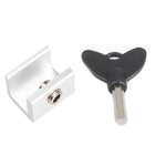 Child Safety Protection Screen Window Limiter Sliding Door Latch With Key, Ordinary Model+Straight Key, Ordinary Model+L Shaped Key, Wider Model+Straight Key, Wider Model+L Shaped Key