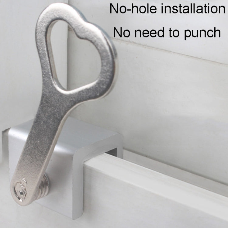 Child Safety Protection Screen Window Limiter Sliding Door Latch With Key, Ordinary Model+Straight Key, Ordinary Model+L Shaped Key, Wider Model+Straight Key, Wider Model+L Shaped Key