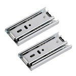 1 Pair Thickened Three Sections Ball Slide Mute Drawer Track Rail, 4 inch 10cm, 6 inch 16cm, 8 inch 20cm