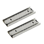 1 Pair Thickened Three Sections Ball Slide Mute Drawer Track Rail, 4 inch 10cm, 6 inch 16cm, 8 inch 20cm