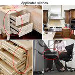 1 Pair Thickened Three Sections Ball Slide Mute Drawer Track Rail, 4 inch 10cm, 6 inch 16cm, 8 inch 20cm