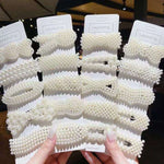 5pcs /Set  Pearl Hair Clips Set Large Hair Clips Pins Barrette Women Girls Hair Accessories