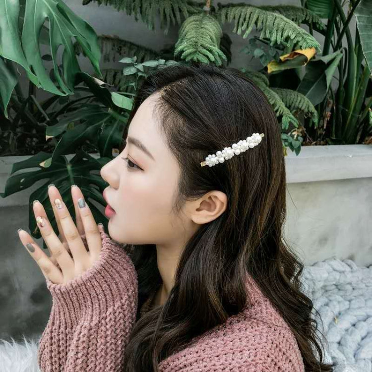 5pcs /Set  Pearl Hair Clips Set Large Hair Clips Pins Barrette Women Girls Hair Accessories