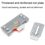 Closet Sliding Door Pulley Fittings Silent Sliding Door Accessories With 8 Screws, Pulley