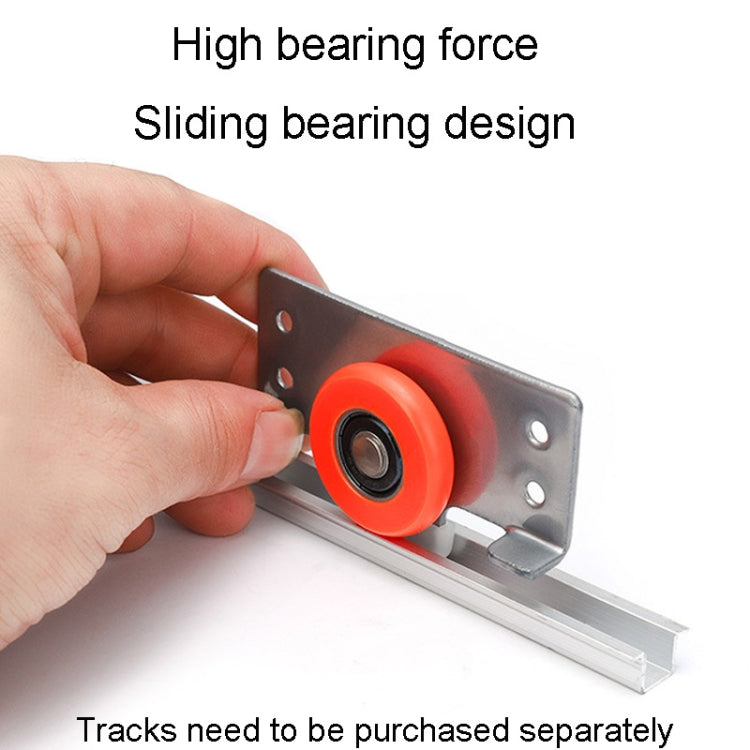 Closet Sliding Door Pulley Fittings Silent Sliding Door Accessories With 8 Screws, Pulley